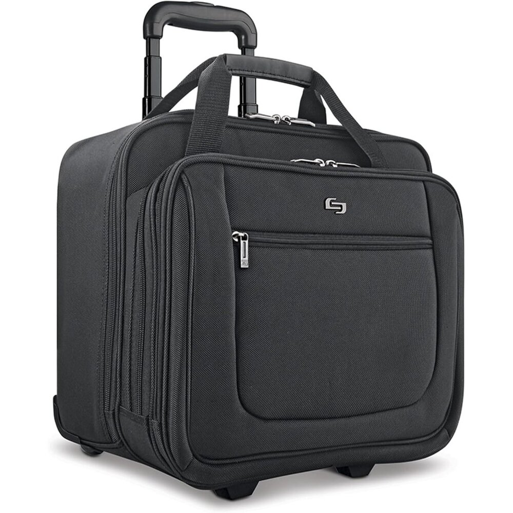 Rolling Case with Wheels - Roller Laptop Bag, Wheeled Briefcase for Women & Men,